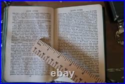 Jane Eyre Charlotte Bronte Vintage/Antique Leather-Bound Book With Box