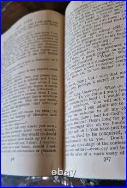 Jane Eyre Charlotte Bronte Vintage/Antique Leather-Bound Book With Box