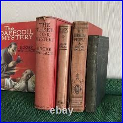 Job Lot 52 x Antique Vintage Edgar Wallace Books 1940s 1950s 1st Editions Pbacks