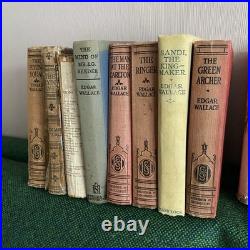 Job Lot 52 x Antique Vintage Edgar Wallace Books 1940s 1950s 1st Editions Pbacks