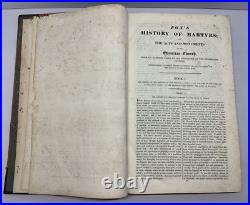 John Fox's Book of Martyrs Persecution Torture 1822 Vintage Antique History Text