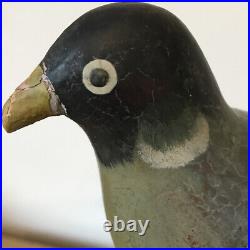 L@@K Antique/Vintage Wooden Decoy Pigeon