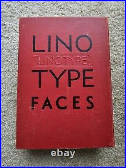 LINOTYPE FACES Specimen Book by Mergenthaler Linotype Company Brooklyn Typeset