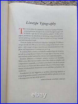 LINOTYPE FACES Specimen Book by Mergenthaler Linotype Company Brooklyn Typeset