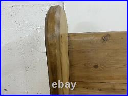 Large Pine old English Church Pew / Wooden Kitchen Bench / Vintage seating