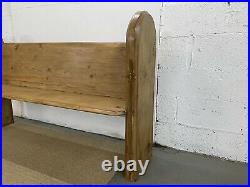 Large Pine old English Church Pew / Wooden Kitchen Bench / Vintage seating