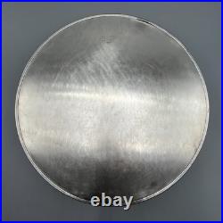 Large Round Vintage Silver Plated Drinks Tray Gallery Breakfast English Antique