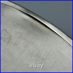 Large Round Vintage Silver Plated Drinks Tray Gallery Breakfast English Antique