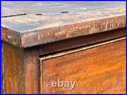 Large Victorian Chest of Drawers Antique Tall English Mahogany 5 Drawer Vintage