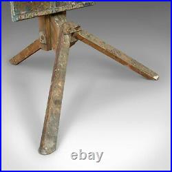 Large Vintage Artist's Easel, English, Beech, Picture, Tripod, Canvas, C. 1930
