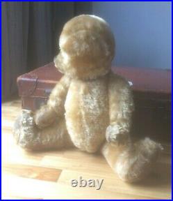 Large Vintage Farnell English mohair Teddy Bear, 20 no ears