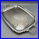 Large Vintage Silver Plated Butler Serving Tray with Handles English Sheffield