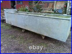 Large Water tight vintage Galvanise Tank Garden Water feature harvester