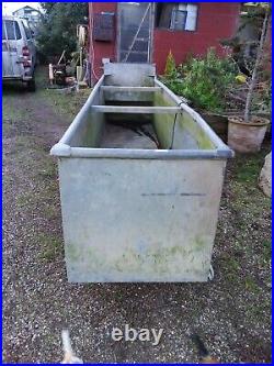 Large Water tight vintage Galvanise Tank Garden Water feature harvester