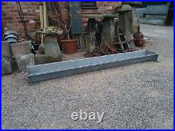 Large free standing vintage Galvanised wide Trough garden Planter thick