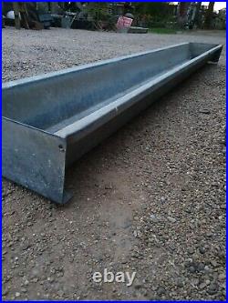 Large free standing vintage Galvanised wide Trough garden Planter thick
