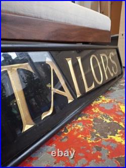 Late Victorian Hand Carved Gents Tailors Salvaged Shop Sign. Antique/Vintage