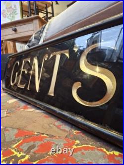 Late Victorian Hand Carved Gents Tailors Salvaged Shop Sign. Antique/Vintage