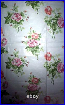 Laura Ashley English Briar roses new vintage fabric 5.5 yards 1990 pink apricot
