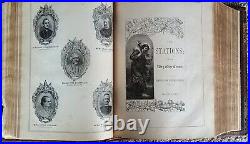 Lg Antique Douay Catholic Vulgate Family Bible 1885 Unabr. Haydock, Brite Gilt