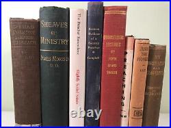Lot 8 antique & vintage books on SERMONS, preaching, evangelistic lectures