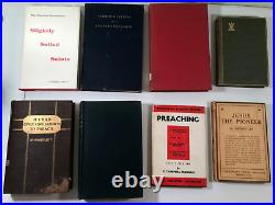 Lot 8 antique & vintage books on SERMONS, preaching, evangelistic lectures