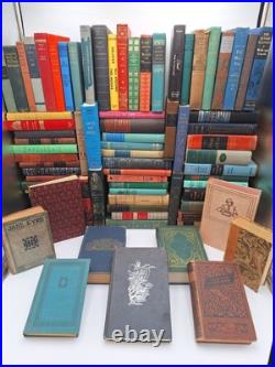 Lot of 100 Vintage Old Rare Antique Hardcover Books Mixed Color Random