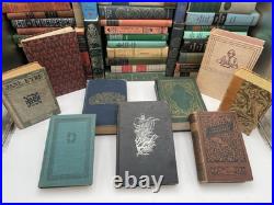 Lot of 100 Vintage Old Rare Antique Hardcover Books Mixed Color Random