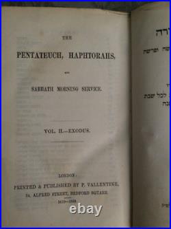 Lot of 13 Vintage/Antique HebrewithEnglish Jewish Prayer Books. Leather and Gilt