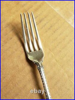 Lot of 4 Vintage GORHAM Sterling Silver ENGLISH GADROON 7 1/8 Dinner Forks 1939