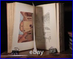 Lot of 7 Oversized Architecture Books 1909-1931 Antique Set Vintage Plates