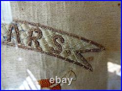Lovely Antique Vintage Silk 4th The Queens Own Hussars Tapestry Tapestries