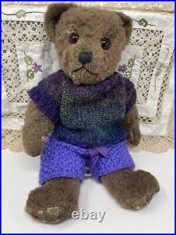 Mabel 13 c1940's Farnell Bear Old Antique Alpaca Brown English Teddy