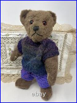 Mabel 13 c1940's Farnell Teddy Bear Old Antique Alpaca Brown English