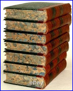 Macaulay History of England 1874 7 Vol Set Longmans Antique Leather HB
