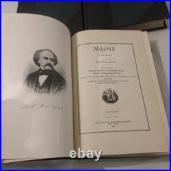Maine A History Antique Vintage Books Louis Hatch Centennial Edition 1919 3 Vols