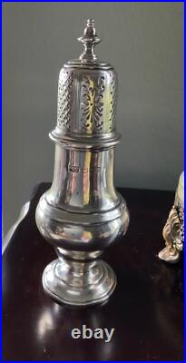 Mappin & Webb vintage/antique caster/shaker Lion mark English Sterling Silver