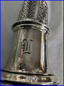 Mappin & Webb vintage/antique caster/shaker Lion mark English Sterling Silver
