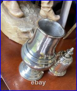 Mappin & Webb vintage/antique caster/shaker Lion mark English Sterling Silver