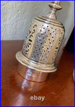 Mappin & Webb vintage/antique caster/shaker Lion mark English Sterling Silver