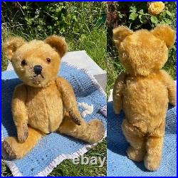 Margot- 15 c1930's Fluffy Bear Loved Old Antique English Teddy in clothes