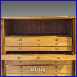 Massive Vintage Document Cabinet, English, Oak, Specimen, Art, Archive, Cupboard