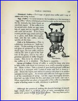 Maud Cooke Victorian 1890s Twentieth Century Cook Book Antique Vintage Recipes