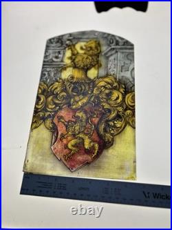 Medieval Lion Stained Glass