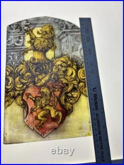 Medieval Lion Stained Glass