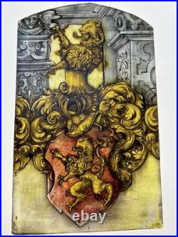 Medieval Lion Stained Glass