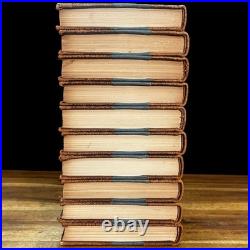 Mental Efficiency Series 1916 Complete 10 Volume Set Antique Vintage Leather