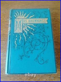 Mrs Browning Poems Antique Poetical Works Book Complete