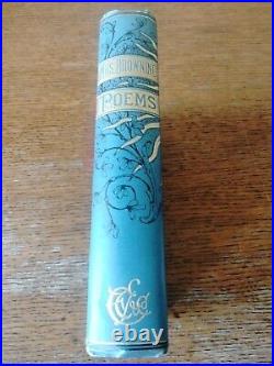 Mrs Browning Poems Antique Poetical Works Book Complete