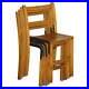 Nice Vintage Set Of Circa 1930's English Oak Stacking Chairs With Period Finish